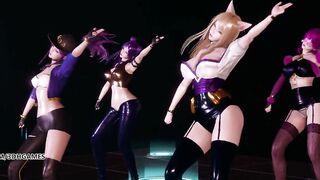 [MMD] K/DA - PopStars Hot Striptease Ahri Akali Kaisa Evelynn 4K 60FPS