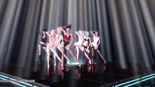 [MMD] Brown Eyed Girls - Abracadabra Hot Kpop Dance Ahri Akali Kaisa Lux Jinx Caitlyn 4K 60FPS