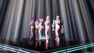 [MMD] Brown Eyed Girls - Abracadabra Hot Kpop Dance Ahri Akali Kaisa Lux Jinx Caitlyn 4K 60FPS