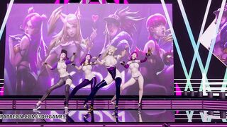 [MMD] GirlsDay - Something Kpop Striptease Ahri Akali Kaisa Evelynn League of Legends KDA