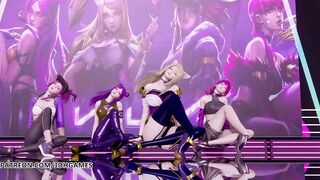 [MMD] GirlsDay - Something Kpop Striptease Ahri Akali Kaisa Evelynn League of Legends KDA