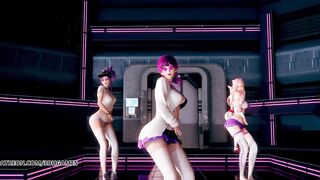 [MMD] Dreamcatcher - SCREAM Striptease Ahri Akali Kaisa Evelynn Seraphine KDA League of Legend