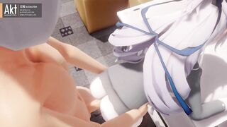 (reupload) 0420 -【R18-MMD】AKT - Honkai Impact 3rd 崩坏三 working with BIg Bronya