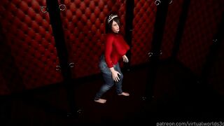 Asian Girl Breast Expansion In The Dark Cellar