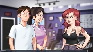 Summertime Saga: Girl Is Making A Tattoo On Her Ass-Ep128