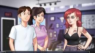 Summertime Saga: Girl Is Making A Tattoo On Her Ass-Ep128