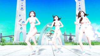 【MMD】ImasCG 3P Paradise Pure Land【1080p 60fps】【R-18】