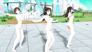 【MMD】ImasCG 3P Paradise Pure Land【1080p 60fps】【R-18】