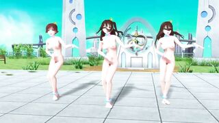 【MMD】ImasCG 3P Paradise Pure Land【1080p 60fps】【R-18】