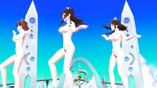 【MMD】ImasCG 3P Paradise Pure Land【1080p 60fps】【R-18】