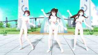 【MMD】ImasCG 3P Paradise Pure Land【1080p 60fps】【R-18】