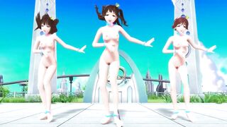 【MMD】ImasCG 3P Paradise Pure Land【1080p 60fps】【R-18】
