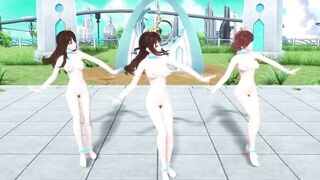 【MMD】ImasCG 3P Paradise Pure Land【1080p 60fps】【R-18】