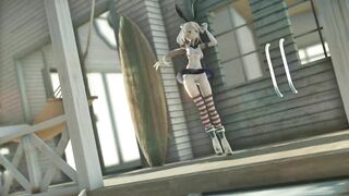 【MMD】Shimakaze - UsoNui【R-18】
