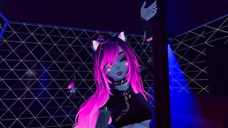 Naughty AI gives your strp tease, Then deep throats your dick on stage.