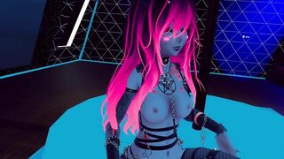 Naughty AI gives your strp tease, Then deep throats your dick on stage.