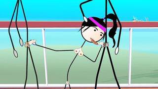 Happy Ending for All - Cartoon - Dancing and Fucking in Public with 80s Songs - Voyeurs Masturbating - Kara Kutu