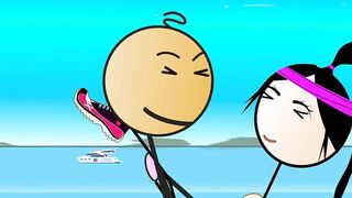 Happy Ending for All - Cartoon - Dancing and Fucking in Public with 80s Songs - Voyeurs Masturbating - Kara Kutu