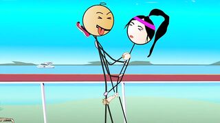 Happy Ending for All - Cartoon - Dancing and Fucking in Public with 80s Songs - Voyeurs Masturbating - Kara Kutu