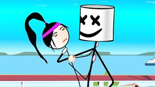 Happy Ending for All - Cartoon - Dancing and Fucking in Public with 80s Songs - Voyeurs Masturbating - Kara Kutu