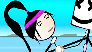 Happy Ending for All - Cartoon - Dancing and Fucking in Public with 80s Songs - Voyeurs Masturbating - Kara Kutu