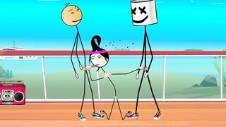 Happy Ending for All - Cartoon - Dancing and Fucking in Public with 80s Songs - Voyeurs Masturbating - Kara Kutu