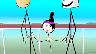 Happy Ending for All - Cartoon - Dancing and Fucking in Public with 80s Songs - Voyeurs Masturbating - Kara Kutu