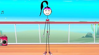 Happy Ending for All - Cartoon - Dancing and Fucking in Public with 80s Songs - Voyeurs Masturbating - Kara Kutu