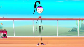 Happy Ending for All - Cartoon - Dancing and Fucking in Public with 80s Songs - Voyeurs Masturbating - Kara Kutu