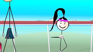 Happy Ending for All - Cartoon - Dancing and Fucking in Public with 80s Songs - Voyeurs Masturbating - Kara Kutu