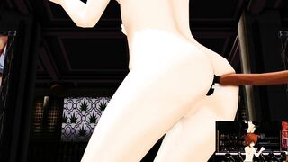 【MMD】Tail Dance (From behind)【R-18】