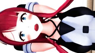 【MMD】Kawakaze - Balance Ball Exercise! Real Side!【R-18】