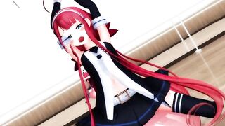 【MMD】Kawakaze - Balance Ball Exercise! Real Side!【R-18】
