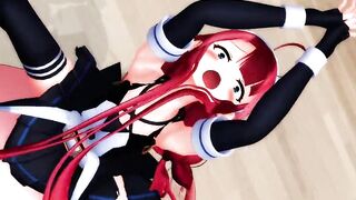 【MMD】Kawakaze - Balance Ball Exercise! Real Side!【R-18】