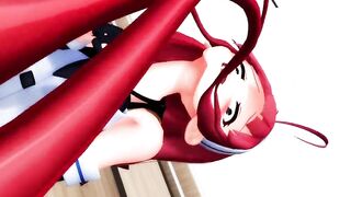 【MMD】Kawakaze - Balance Ball Exercise! Real Side!【R-18】