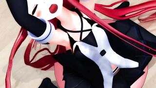 【MMD】Kawakaze - Balance Ball Exercise! Real Side!【R-18】