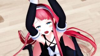 【MMD】Kawakaze - Balance Ball Exercise! Real Side!【R-18】