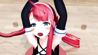 【MMD】Kawakaze - Balance Ball Exercise! Real Side!【R-18】