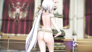 【MMD R-18 SEX DANCE】HAKU ARABIAN SUIT HOT HOT ASS SWEET PLEASURE TEMPTATION [BY] Orion DobleDosis