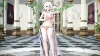 【MMD R-18 SEX DANCE】HAKU ARABIAN SUIT HOT HOT ASS SWEET PLEASURE TEMPTATION [BY] Orion DobleDosis