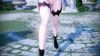 【MMD R-18 SEX DANCE】HAKU SEXY ASS SUCCUBUS ASS DANCING CYBER-THUNDER CIDER [BY] Orion DobleDosis