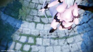 【MMD R-18 SEX DANCE】HAKU SEXY ASS SUCCUBUS ASS DANCING CYBER-THUNDER CIDER [BY] Orion DobleDosis