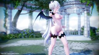 【MMD R-18 SEX DANCE】HAKU SEXY ASS SUCCUBUS ASS DANCING CYBER-THUNDER CIDER [BY] Orion DobleDosis