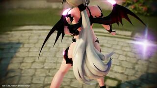 【MMD R-18 SEX DANCE】HAKU SEXY ASS SUCCUBUS ASS DANCING CYBER-THUNDER CIDER [BY] Orion DobleDosis