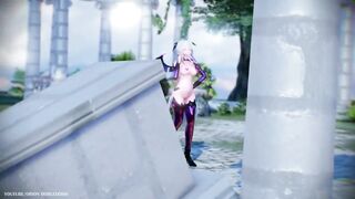 【MMD R-18 SEX DANCE】HAKU SEXY ASS SUCCUBUS ASS DANCING CYBER-THUNDER CIDER [BY] Orion DobleDosis
