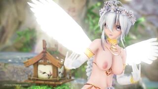 【MMD R-18 SEX DANCE】HAKU HOT ANGEL SEXY PERFECT ASS KIMIIRO NI SOMARU PERFECT [BY] Orion DobleDosis