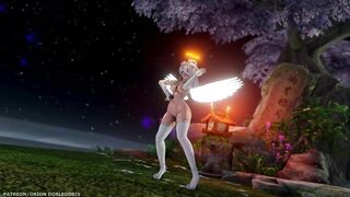 【MMD R-18 SEX DANCE】HAKU SEXY ANGEL HOT TASTY ASS JEWEL DELICIOUS BUTTOCKS [BY] Orion DobleDosis