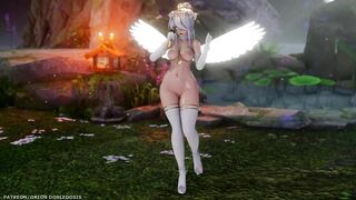 【MMD R-18 SEX DANCE】HAKU SEXY ANGEL HOT TASTY ASS JEWEL DELICIOUS BUTTOCKS [BY] Orion DobleDosis