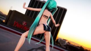 mmd r18 Api Miku crab crotch pinkcat 0815 Tribal costume Topless 3d hentai