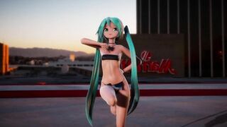 mmd r18 Api Miku crab crotch pinkcat 0815 Tribal costume Topless 3d hentai